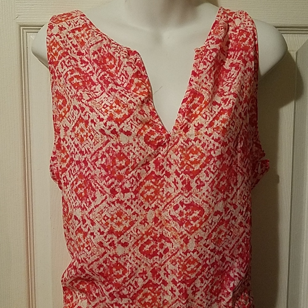 Gap xxl red orange  white romper